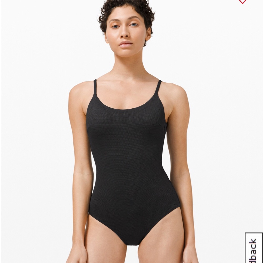 Black honeycomb lululemon swimsuit